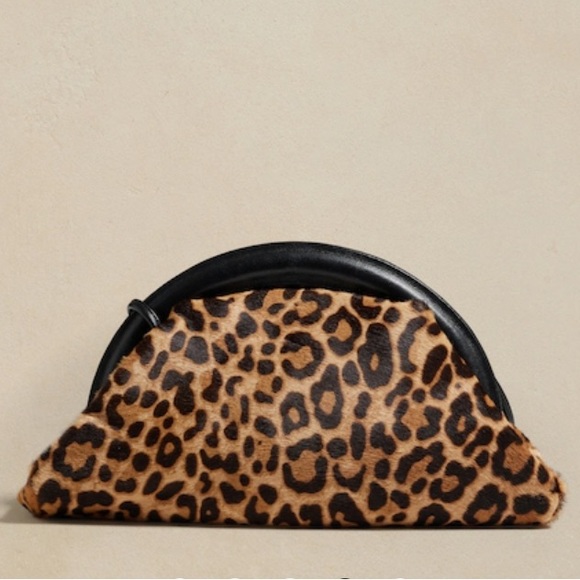 Banana Republic Handbags - NWT BANANA REPUBLIC STELLITA HAIRCALF LEATHER MINI CLUTCH